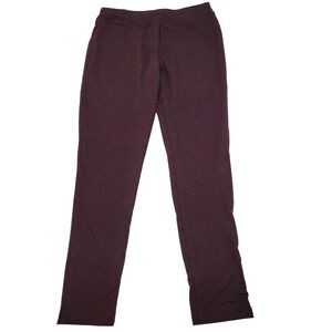 Adam Jacobs Pants Womens XS Brown Soft Stretch Knit Pull On Leggings Canada Made